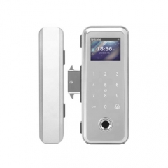 G500S TTlock App Fingerprint Glass Door Lock with Large LCD Display