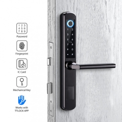 FL-3D double sided fingerprint Bridge aluminum digital door lock