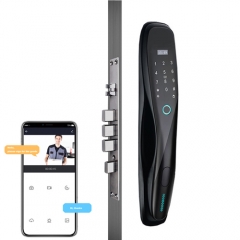 D4 Tuya smart phone app digital door lock without doorbell